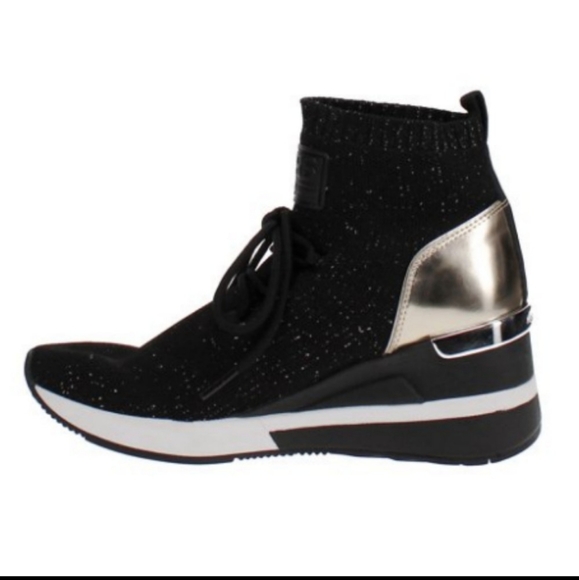 SOLD OUT MICHAEL KORS Skyler Wedge Sneakers - Picture 4 of 6